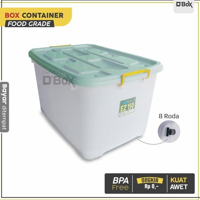 (Expert) [instan] Box Container Besar Plastik CB 150 Liter Kotak Serbaguna untuk Penyipanan 130 100 