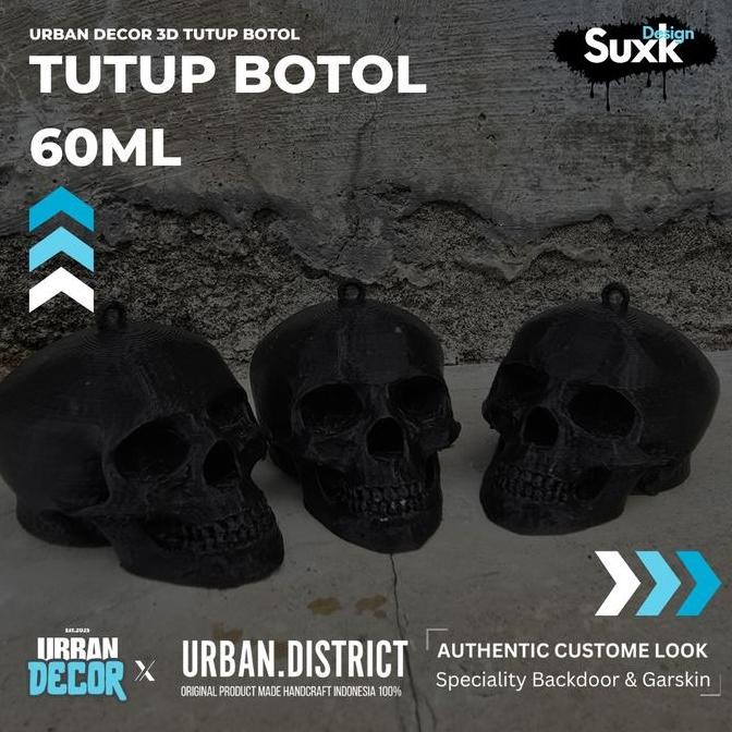 (Expert) URBAN Decor 3D Tutup Botol 60Ml 3D Design By URBAN DISTRICT