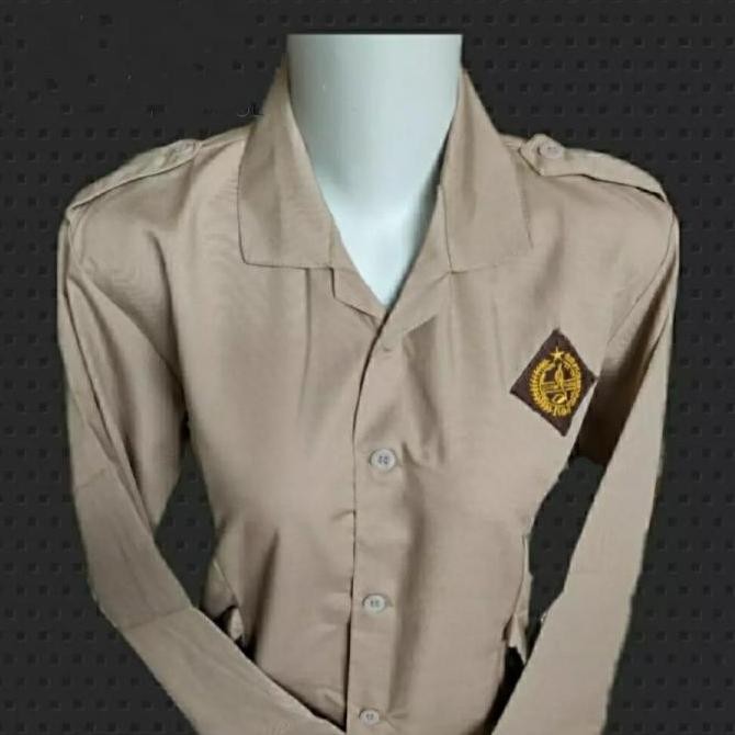 (Expert) Baju Pramuka perempuan SD/SMP/SMA model tali samping