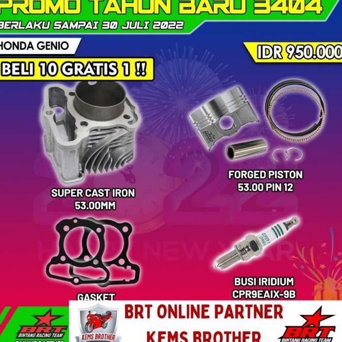 Otomotif Blok Brt Genio Beat 2020 Boreup 139Cc