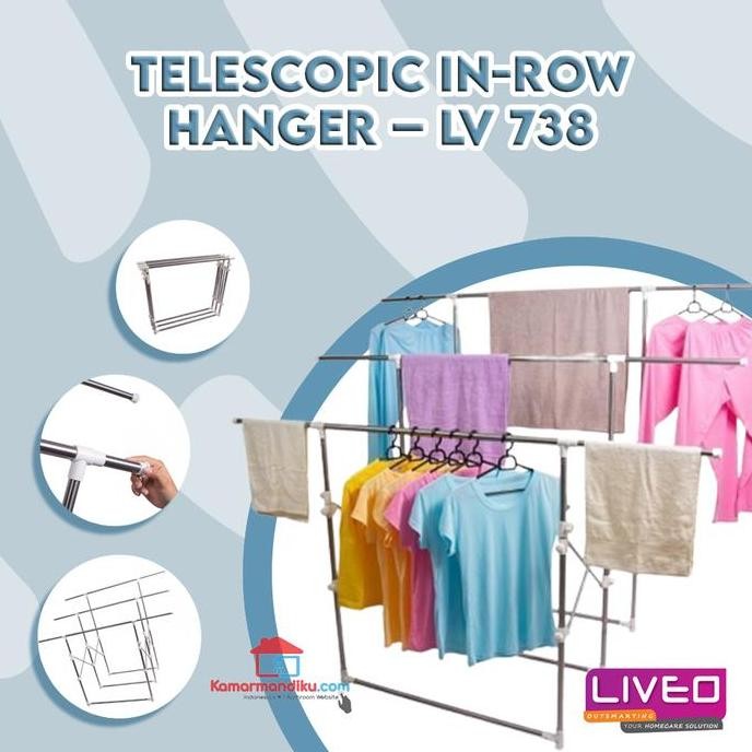 Jemuran Lantai Bisa Di Lipat Liveo Lv 738 (New)