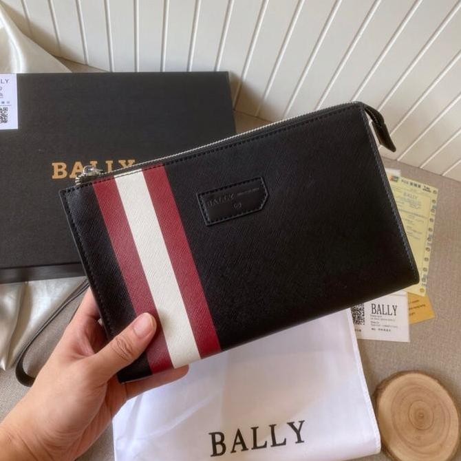 New Arrival Tas Bally Leather Saffiano Clutch Pria Import Hand Bags For Men Premium Aaa Quality Free