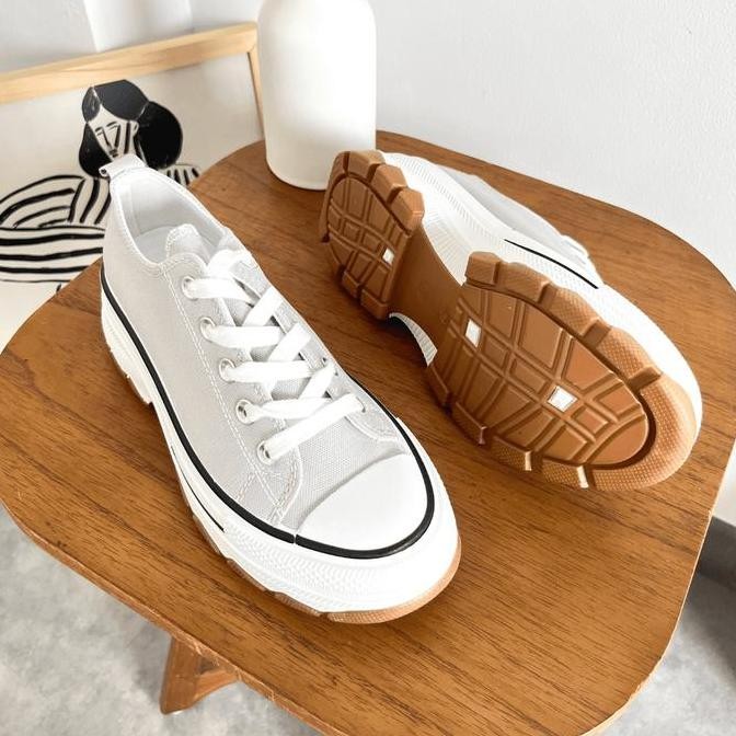 Laviola 4164 Lsy - Sepatu Sneakers Casual Wanita Black Dan Grey