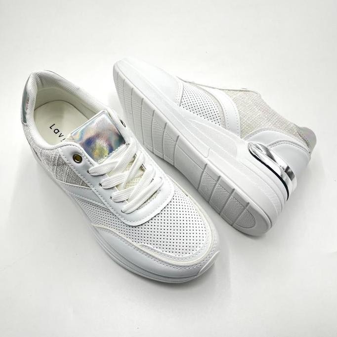 Laviola 4422 Lsb - Sepatu Sneakers Casual Wanita Black Dan White Shoes