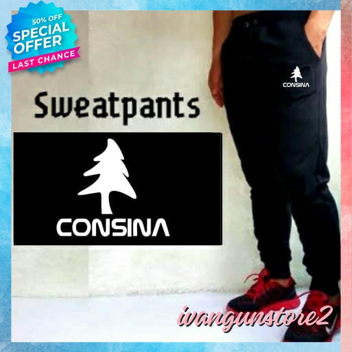 CELANA PANJANG JOGER JOGGER PANTS TRAINING SWEATPANTS CONSINA OUTDOOR OLAHRAGA PRIA WANITA INDONESIA