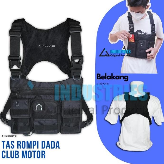Tas Selempang Minimalis Tas Depan Dada Simple Anti Ribet Model Depan Dada Chest Bag Sport
