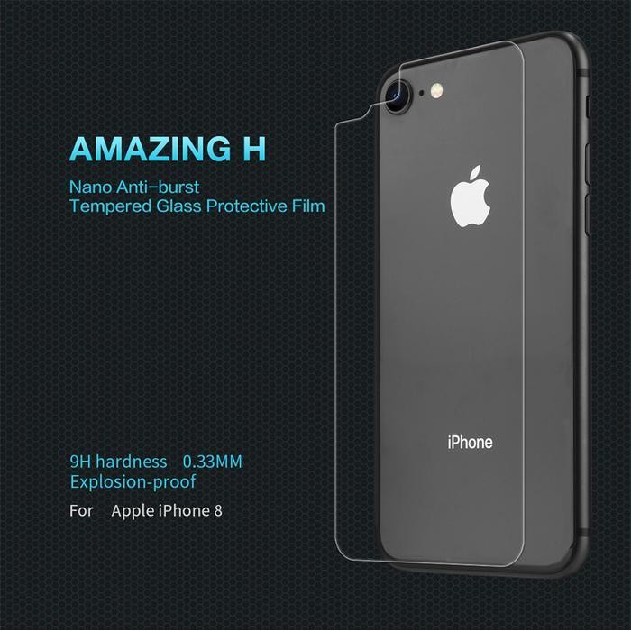 Tempered Glass Nillkin Back Iphone 8 Amazing H Terbaru Best Quality 100% Original