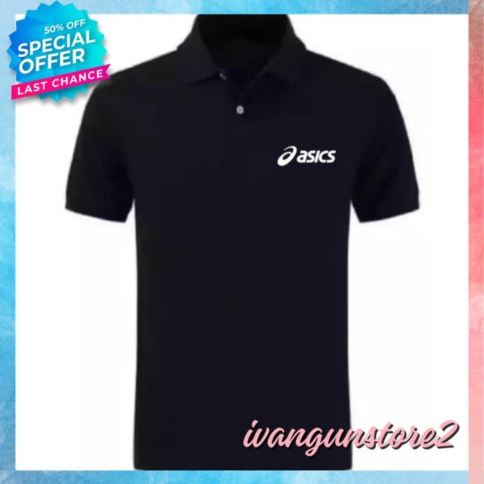 KAOS POLO SHIRT TSHIRT BAJU KERAH DISTRO ASICS POLOS CUSTOM INDONESIA PRIA WANITA KEREN KATA LUCU AN