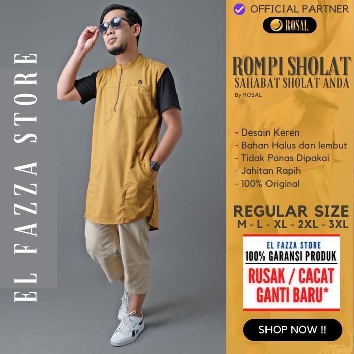 Rompi Sholat pria - Rompi shalat solat ROSAL - rompi koko kurta pria cowok - Rosal Madani