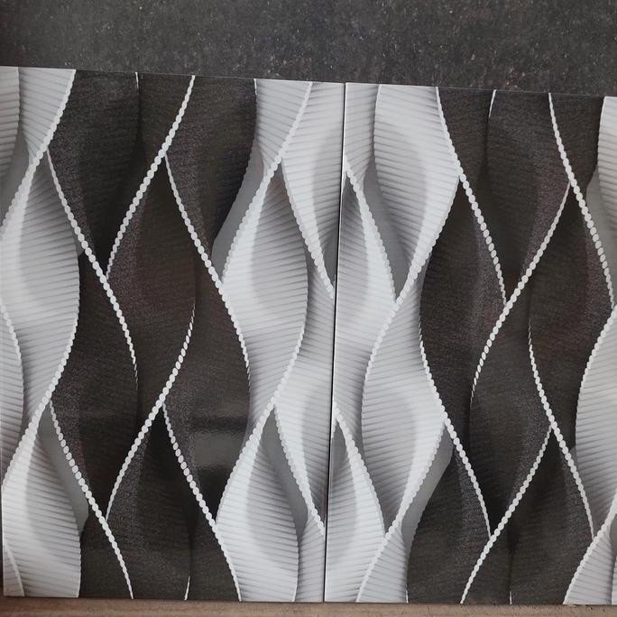 Terbaik Keramik 25X40 Hitam Motif 100% Ori