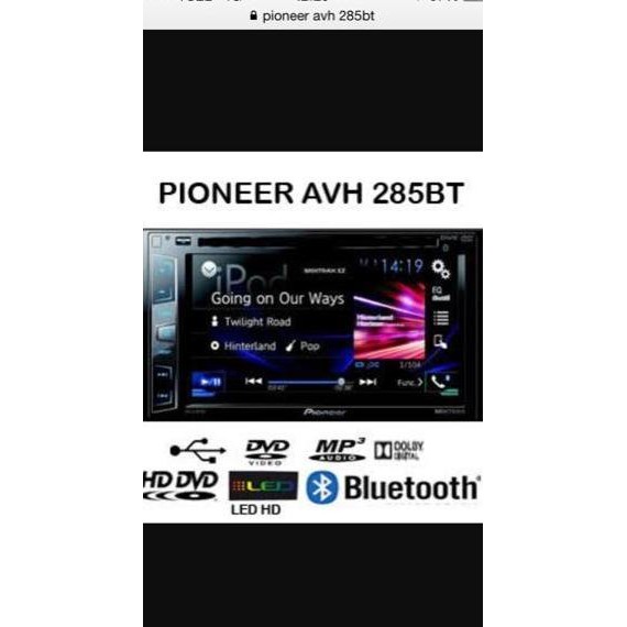 PIONEER AVH 285 BT / TV PIONEER BLUETOOTH / SALE !!! ORIGINAL DAN TERPERCAYA