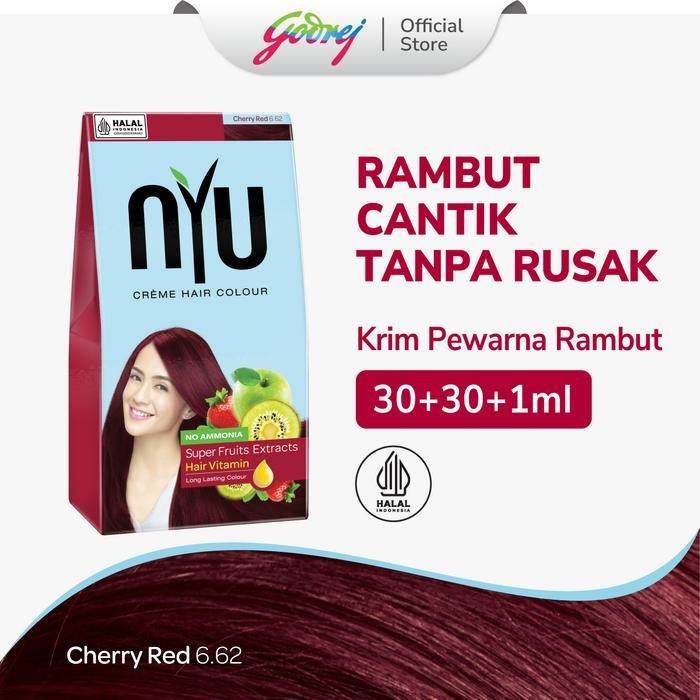 Nyu Creme Hair Colour Cherry Red - Pewarna Rambut New Best Quality 100% Original