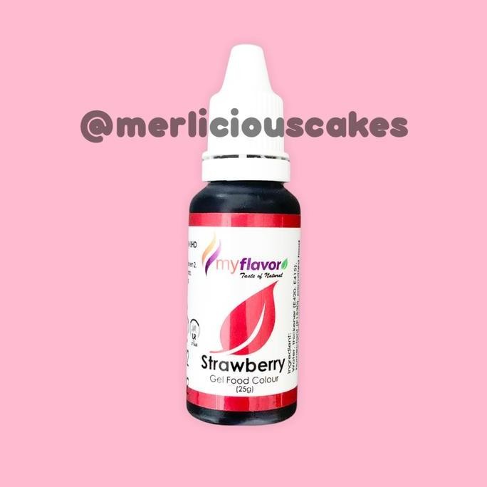 #@#@#@#@] Strawberry Gel My Flavor Food Color Food Colour Pewarna Makanan