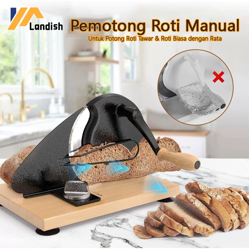 ❤️Ready&COD❤️Alat Potong Roti Manual, Pemotong Roti Tawar, Hasil Potong Rata & Rapi untuk Roti Tawar