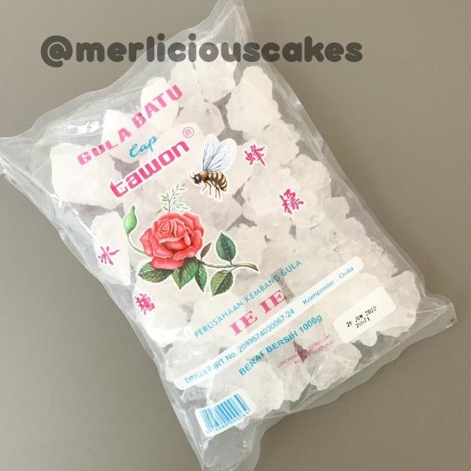 ] Gula Batu Cap Tawon Ie Ie 1 Kg Untuk Geode Cake