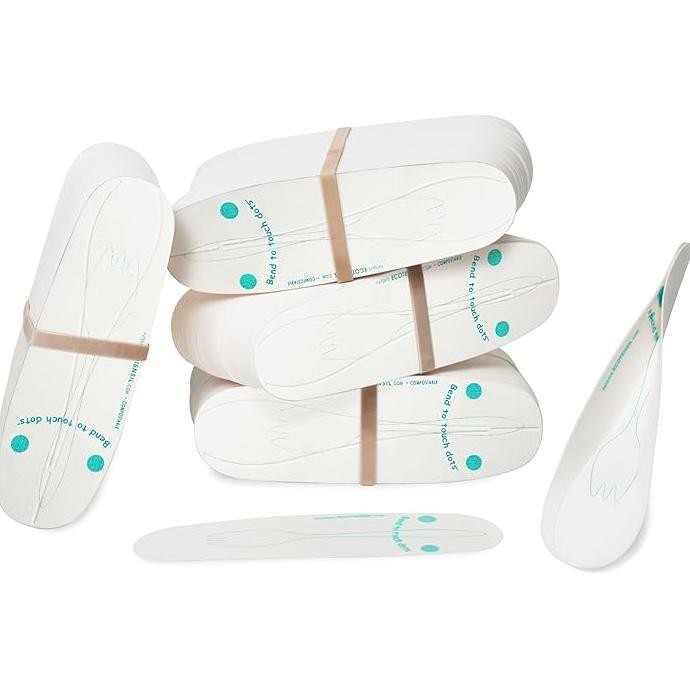 FS BelArt Ecotensil Disposable Uncoated Paper Sampling Spoon EcoFriendly Compostable Plastic Laborat