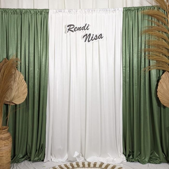 FS Paket Backdrop Kain Dekorasi Lamaran / Ulang Tahun / Aqiqah / Kain Backdrop / Backdrop Dekorasi