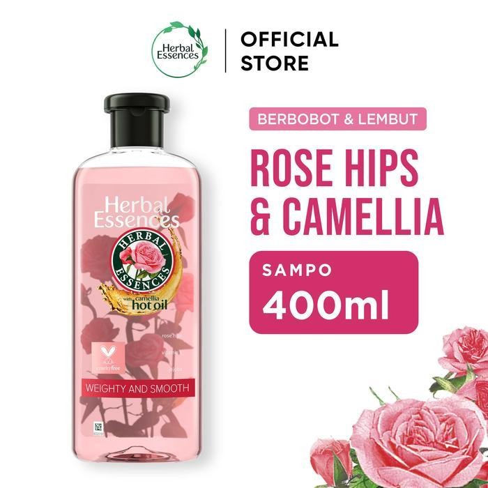 Herbal Essences Weighty & Smooth Rosehip Camellia Oil 400Ml Shampoo New Best Quality 100% Original
