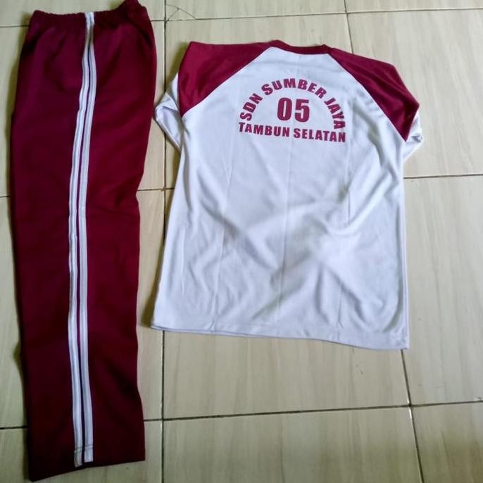 (Expert) Olahraga seragam SDN 05 Sumber Jaya setelan ready stock baju SD