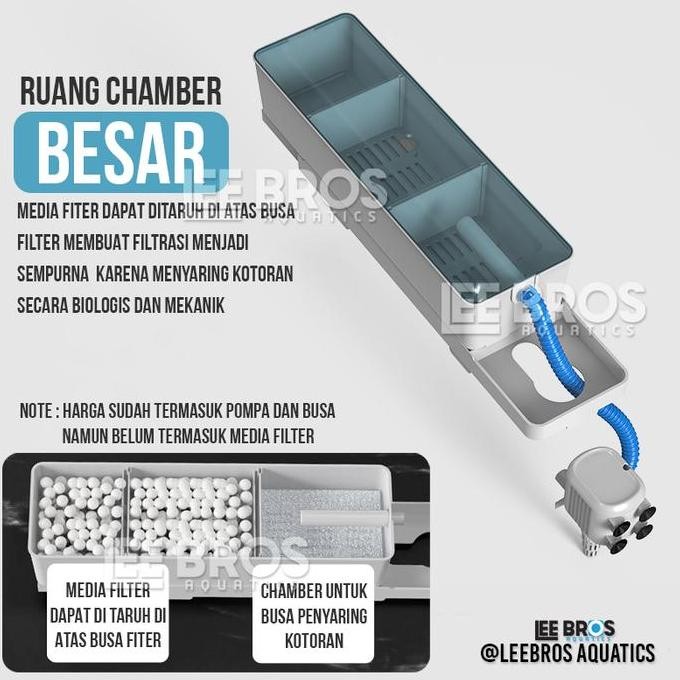 Top Filter Box Aquarium / Box Filter Aquarium / Filter Atas / Pompa Filter Aquarium / Top Filter Aqu