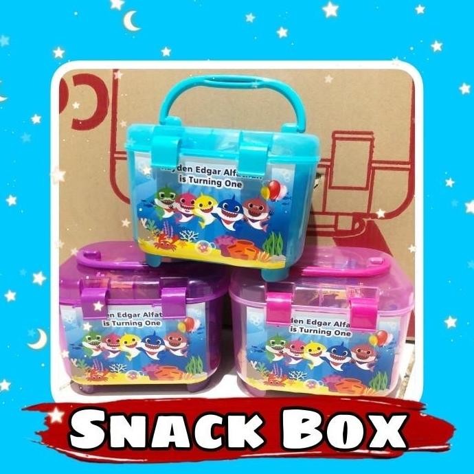 (Expert) Snack box container calista/souvenir ulang tahun anak bingkisan snack