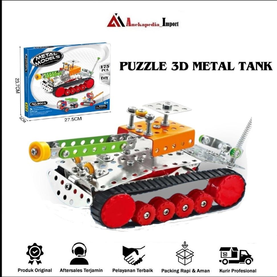 DIY 3D Metal Puzzle - Puzzle 3D Metal Tank - Puzzle 3D - Puzzle