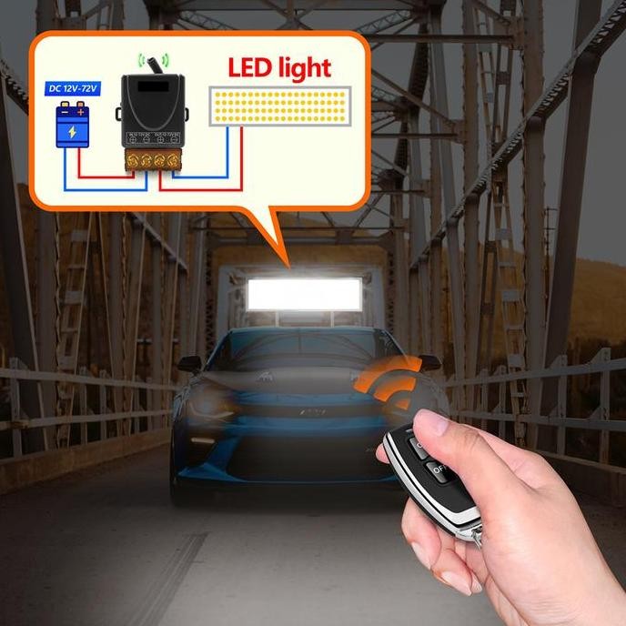 Relay Switch Ac 220 Dc 12V 1Ch Remote Control Saklar On Off /Sakelar Kontrol Jarak Jauh Nirkabel Rf 