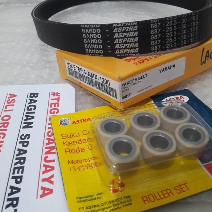 Van Belt V-Belt V Belt Set + Roller Nmax N Max Asli Original Aspira