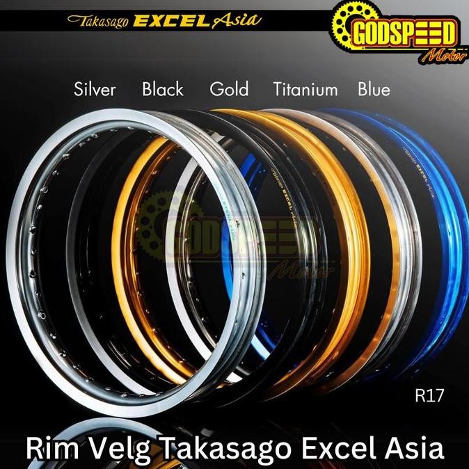 Velg / Rim Takasago Excel Asia Ring 17 Lebar 215 17X215 (36H)