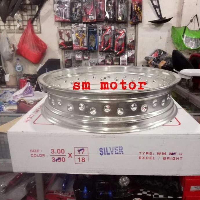 Velg Tk Japan Ukuran 350/17 Hole 36H Original Tk Japan Tipe Bright