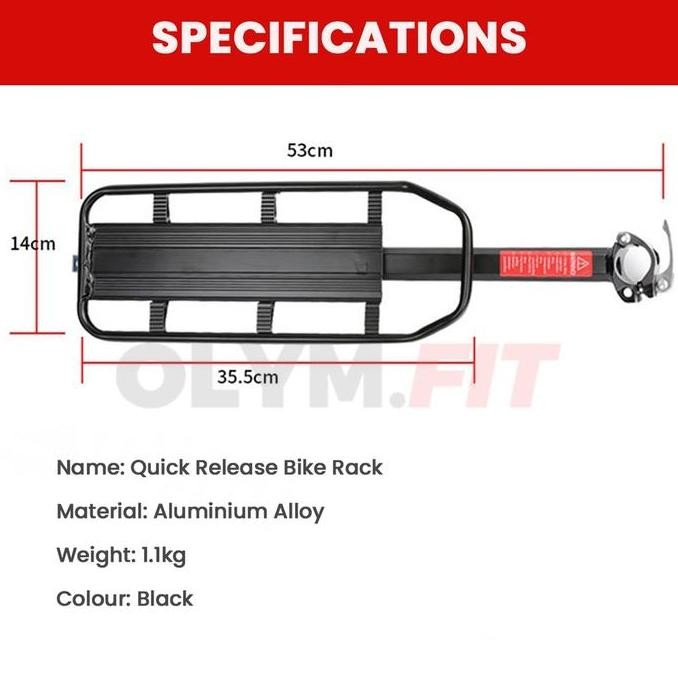 Rak Bagasi Belakang Boncengan Goncengan Sepeda Belakang MTB Seli Lipat