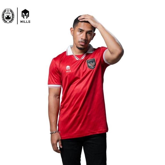 Mills Timnas Indonesia Jersey Home Replica Version 1408