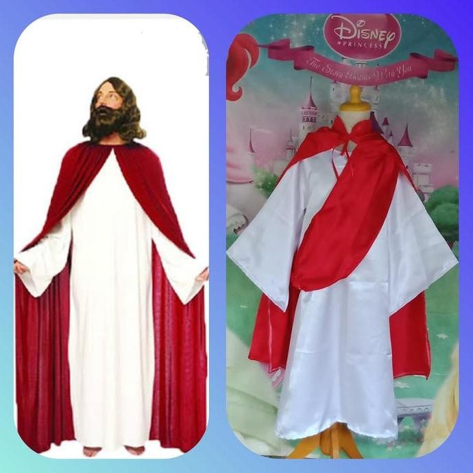 Ready  Yesus  Baju Kostum Keagamaan/Baju Jubah Yesus Size Anak Dan Dewasa/Jesus Biblical Costume