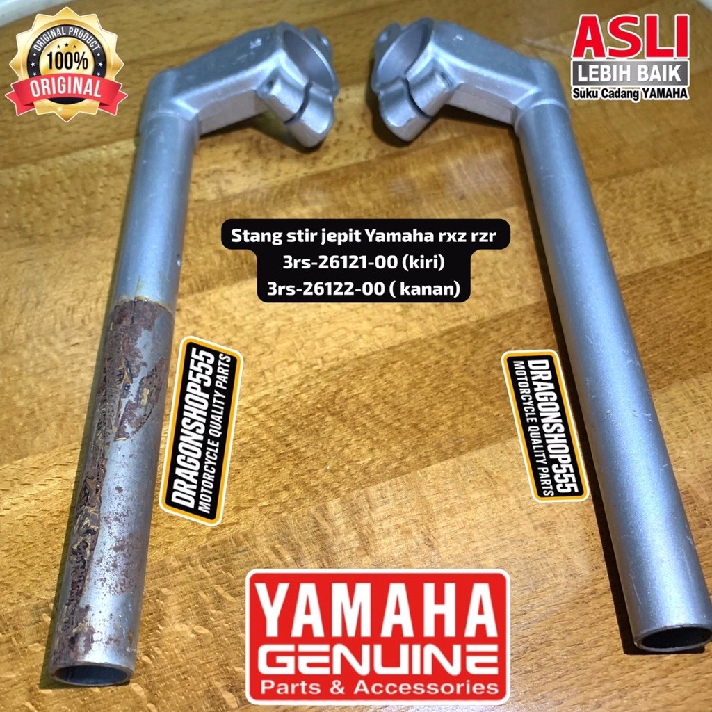 STANG STIR JEPIT YAMAHA RXZ RZR ORIGINAL NOS JAPAN 3RS-26121-00 3RS-26122-00