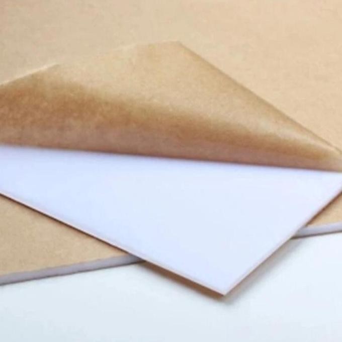 Akrilik putih susu 3mm 50cm x 80cm potongan