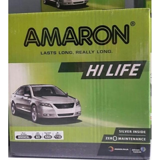 Aki Mobil Toyota Kijang Innova Matic 85D23L AMARON Hi Life murah