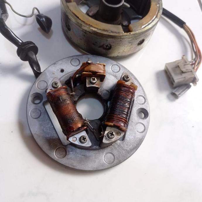 SPULL BASE ASSY SPULL MAGNET F29M RX KING COBRA RX LAWAS 6V ORIGINAL