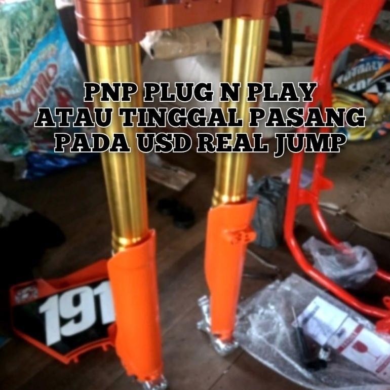COVER SHOCK  REAL JUMP TUTUP SHOCK USD REAL JUMP MODEL KTM 250