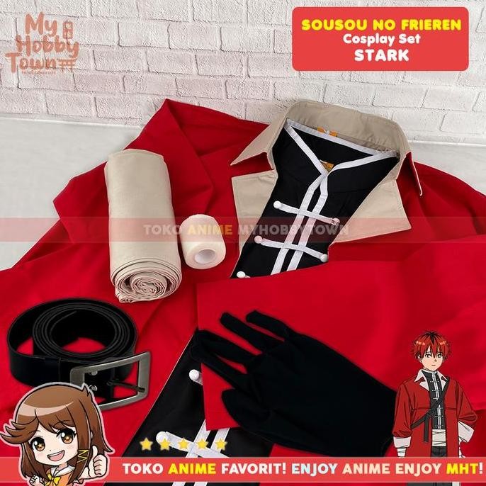 Ready  Kostum Cosplay Set Stark Karakter Anime Sousou no Frieren Jaket Rompi