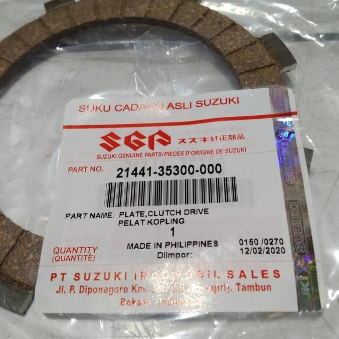 Kampas Kopling Suzuki Fr80 Ori Sgp 21441-35300-000