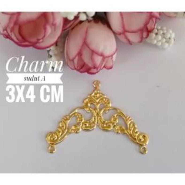 100Pcs Lempangan Besi Siku Gold / Lempeng Variasi Besi Emas / Sudut Hantaran Kecil / Siku Mini Bahan