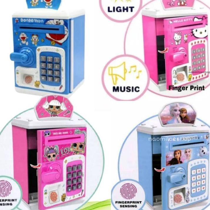 Atm Fingerint Mainan Celengan Atm Sidik Jari Money Safe Box Celengan Anak