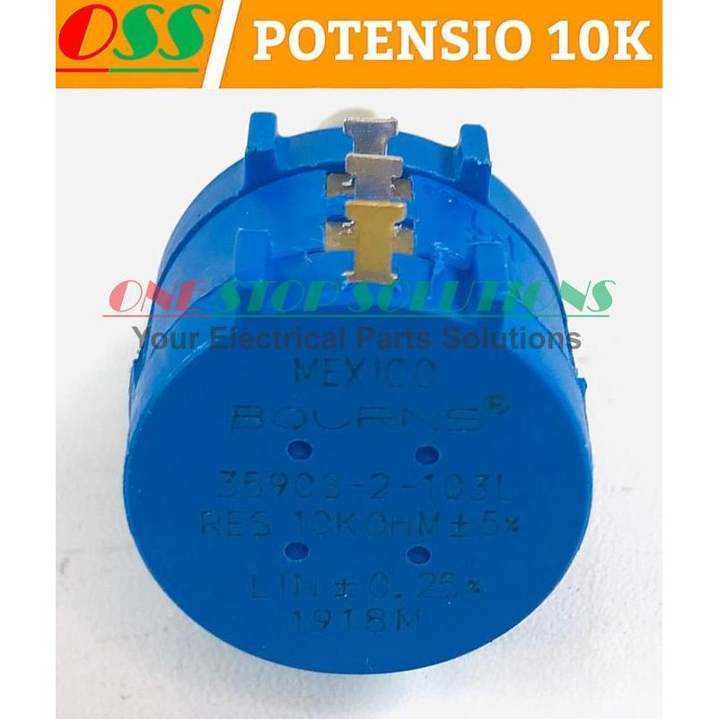 New POTENSIO 10K OHM BOURN MEXICO MULTITURN
