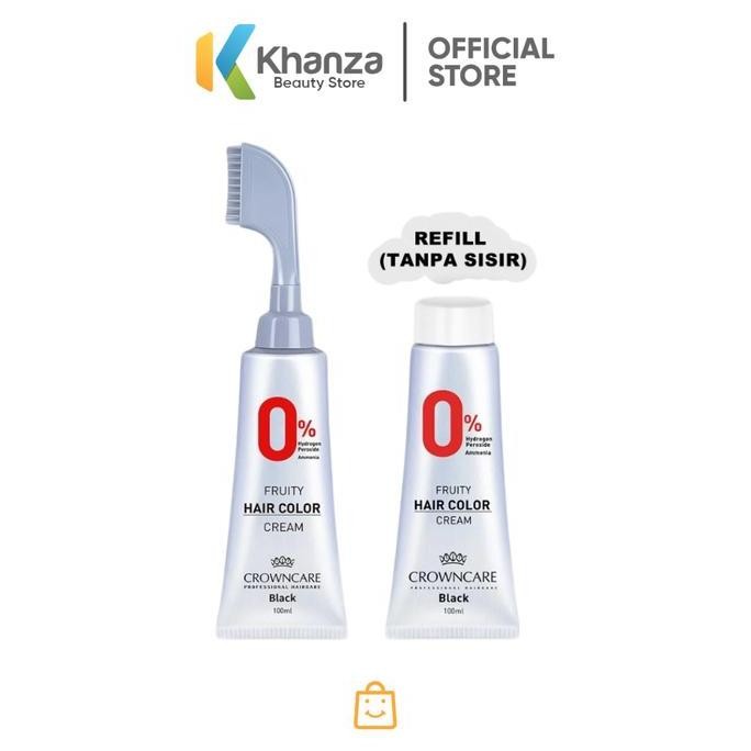 Crowncare Fruity Hair Color Cream 0% Hydrogen Peroxide Ammonia