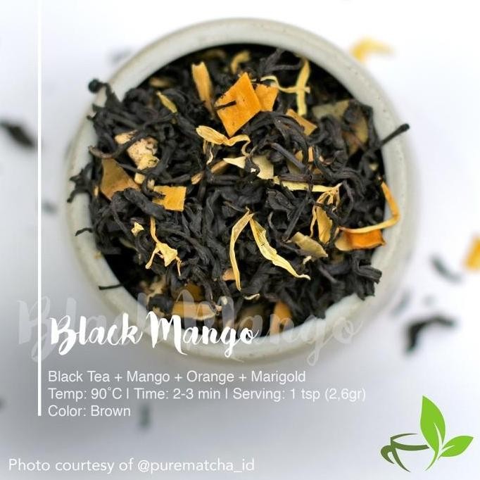BEST SELLER ARTISAN TEA - BLACK TEA MANGO ORANGE MARIGOLD 50GR TEH HITAM RASA BUAH FRUITY TEA 