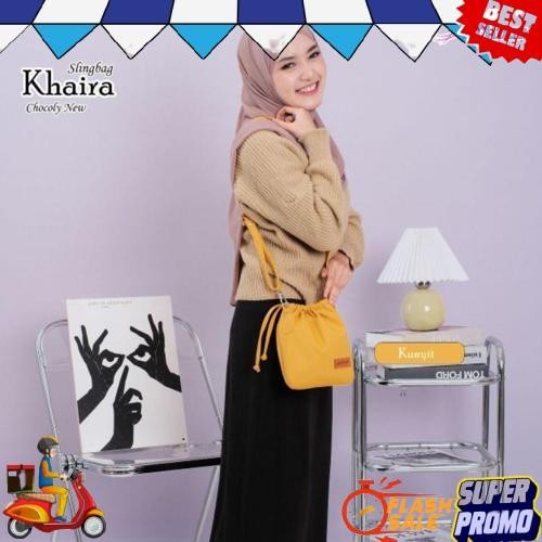 Ummi Hijab - TAS SELEMPANG SERUT KHAIRA By AINUN BAHAN CHOCOLY WATERPROOF Flash sale