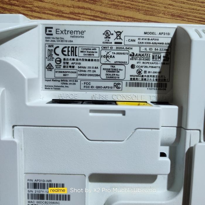 Extreme Wi-Fi 6 Ap310I Dual-Band High Wireless Wifi Berkualitas 5Ghz Limited