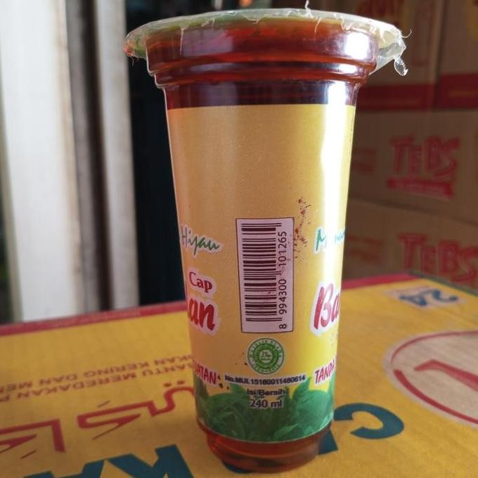 BEST SELLER TEH BANDULAN HIJAU 240ML 1 DUS ISI 24 GELAS / TEH PEKALONGAN 