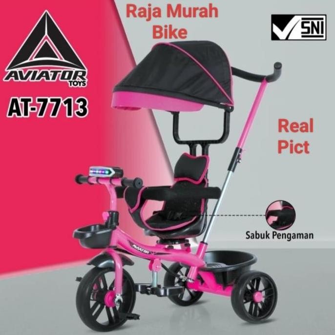 Sepeda Anak Roda Tiga Family F-363 Amigos Sepeda Roda Tiga Stroller