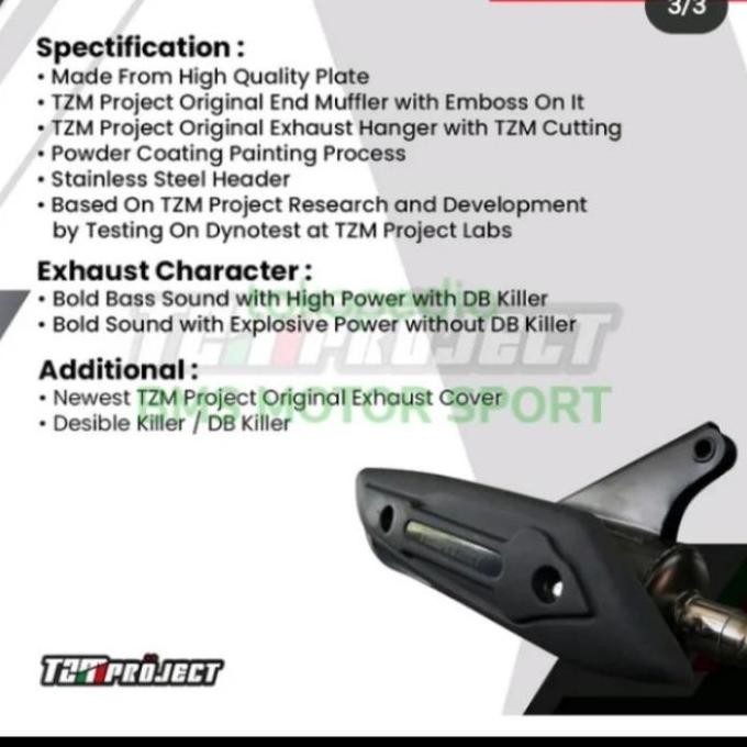Knalpot Tzm Non Ss Pro.. Vario 125 Old. Vario 125 Bolam. Original..